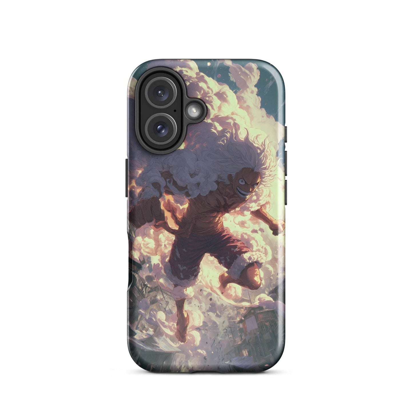 Monkey D Luffy Gear 5 Sun God Nika, One Piece Anime Tough Case for iPhone® - Chromavolt