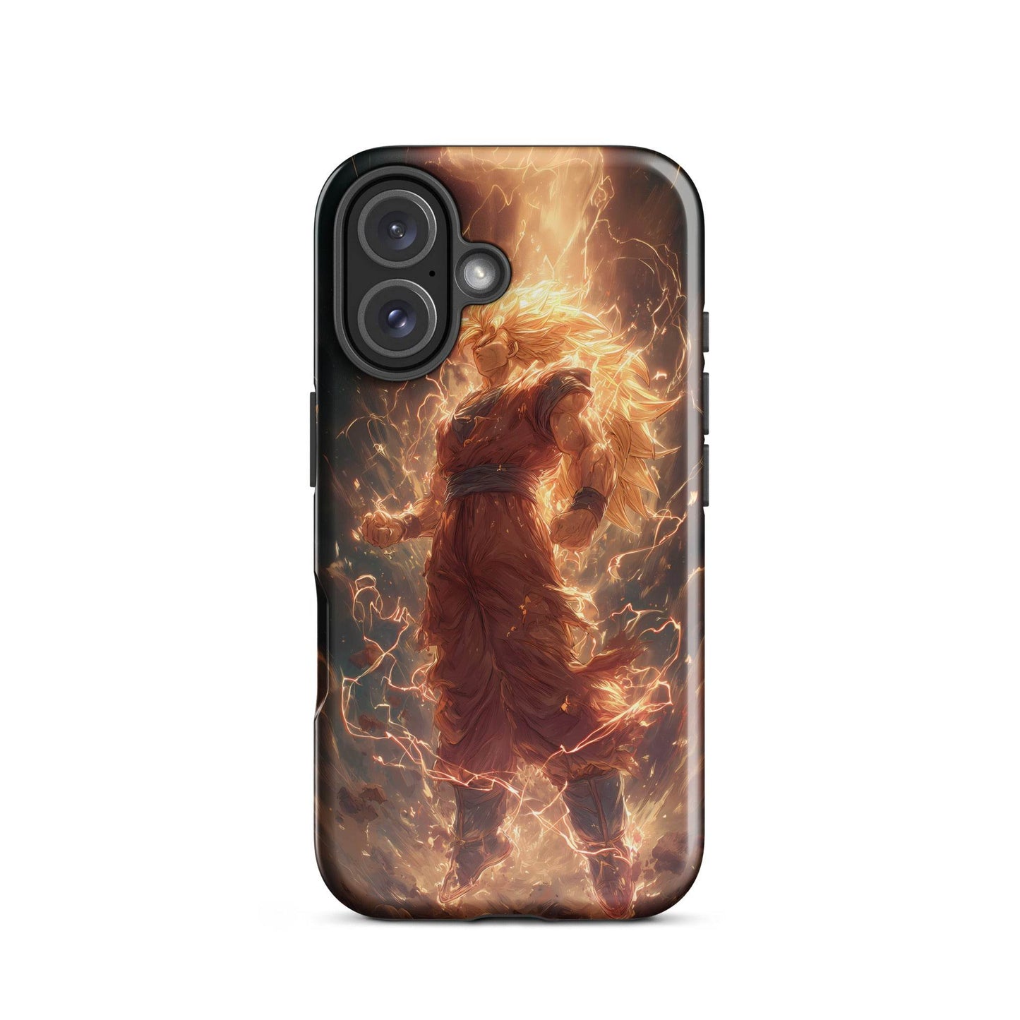 Super Saiyan 3 Goku, Dragon Ball Z Anime Fan Art Tough Case for iPhone® - Chromavolt