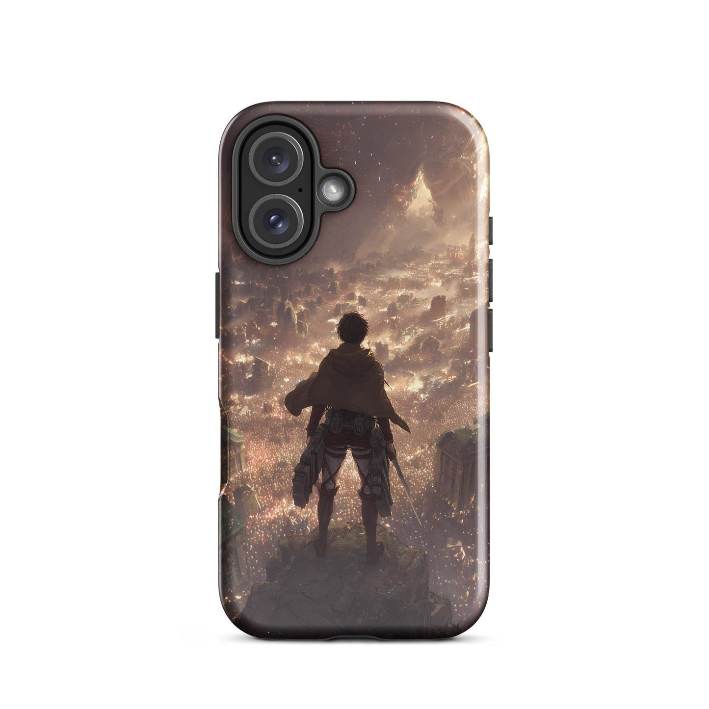 Eren Jaeger, Attack On Titan Anime Fan Art Tough Case for iPhone® - Chromavolt