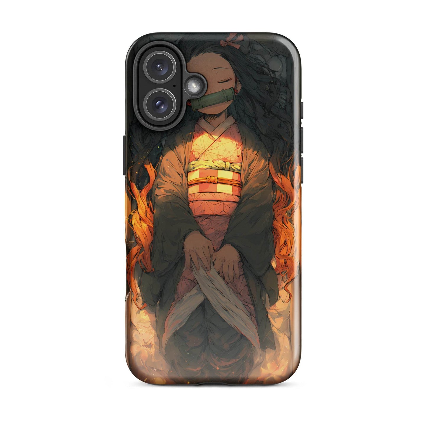 Sleeping Nezuko, Demon Slayer Anime Tough Case for iPhone® - Chromavolt