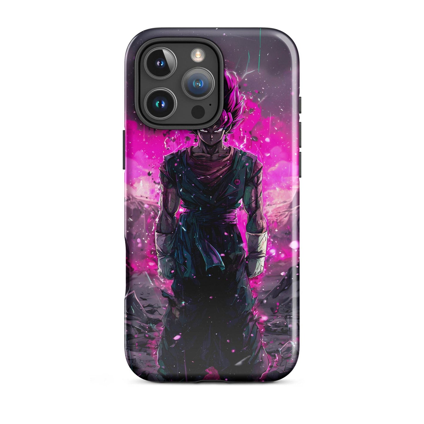 Super Saiyan Blue and Pink Rose Vegito, Dragon Ball Super Anime Fan Art Tough Case for iPhone® - Chromavolt