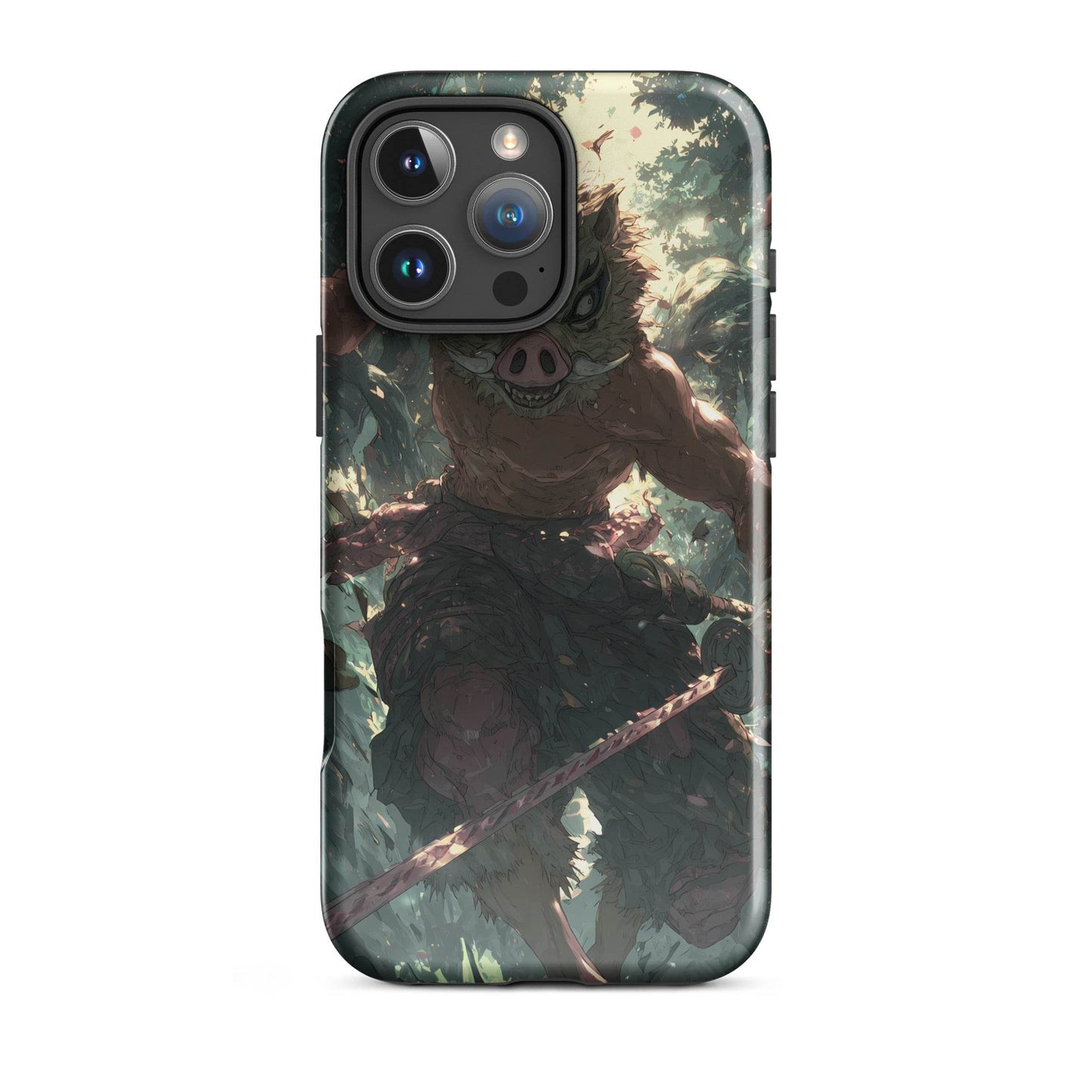 Inosuke Hashibira Demon Slayer Anime Fan Art Tough Case for iPhone® - Chromavolt