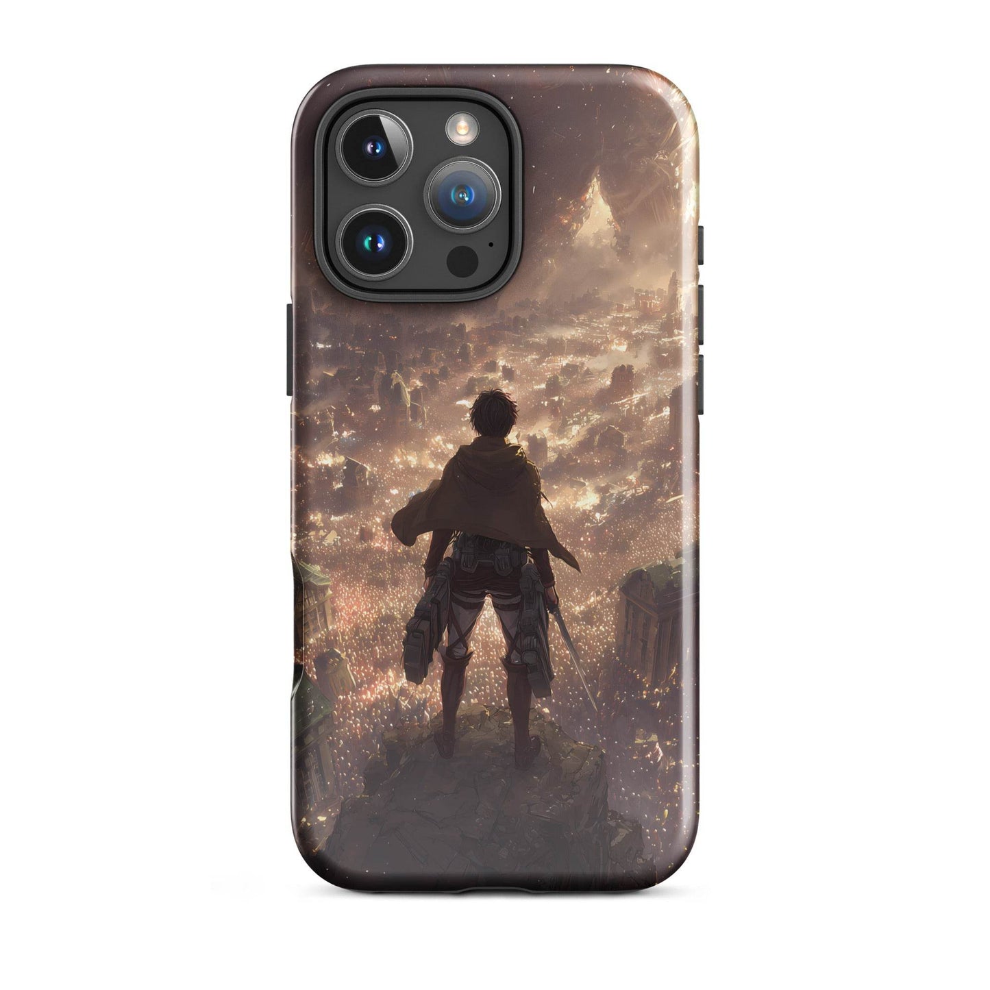 Eren Jaeger, Attack On Titan Anime Fan Art Tough Case for iPhone® - Chromavolt