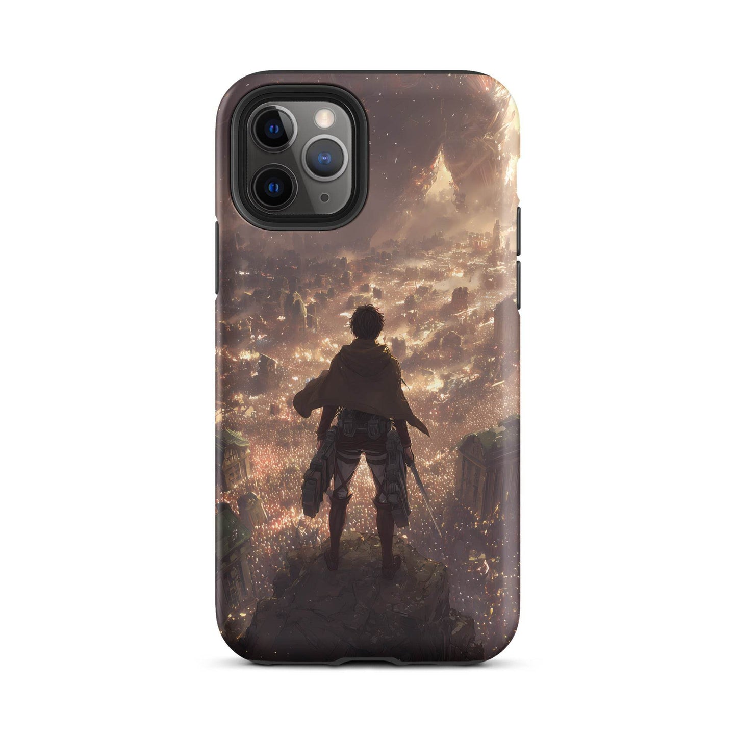 Eren Jaeger, Attack On Titan Anime Fan Art Tough Case for iPhone® - Chromavolt