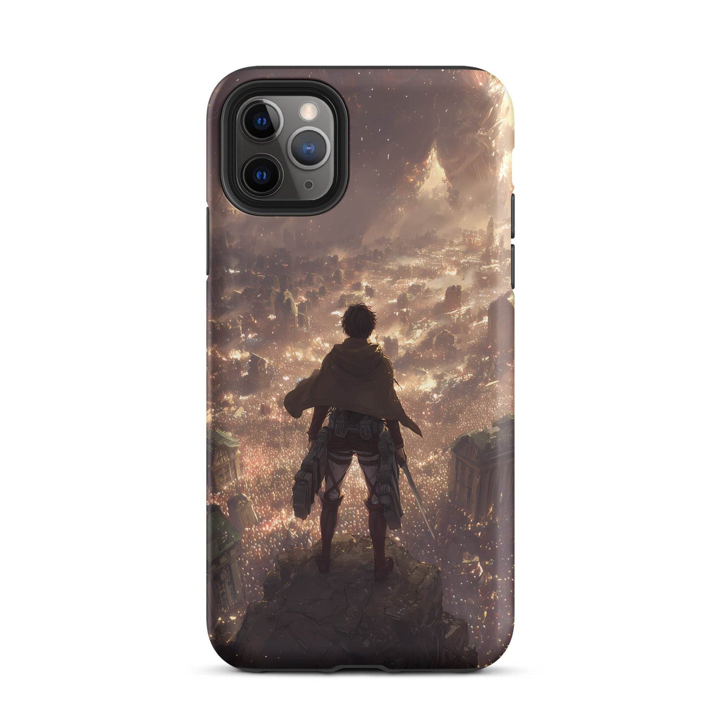 Eren Jaeger, Attack On Titan Anime Fan Art Tough Case for iPhone® - Chromavolt