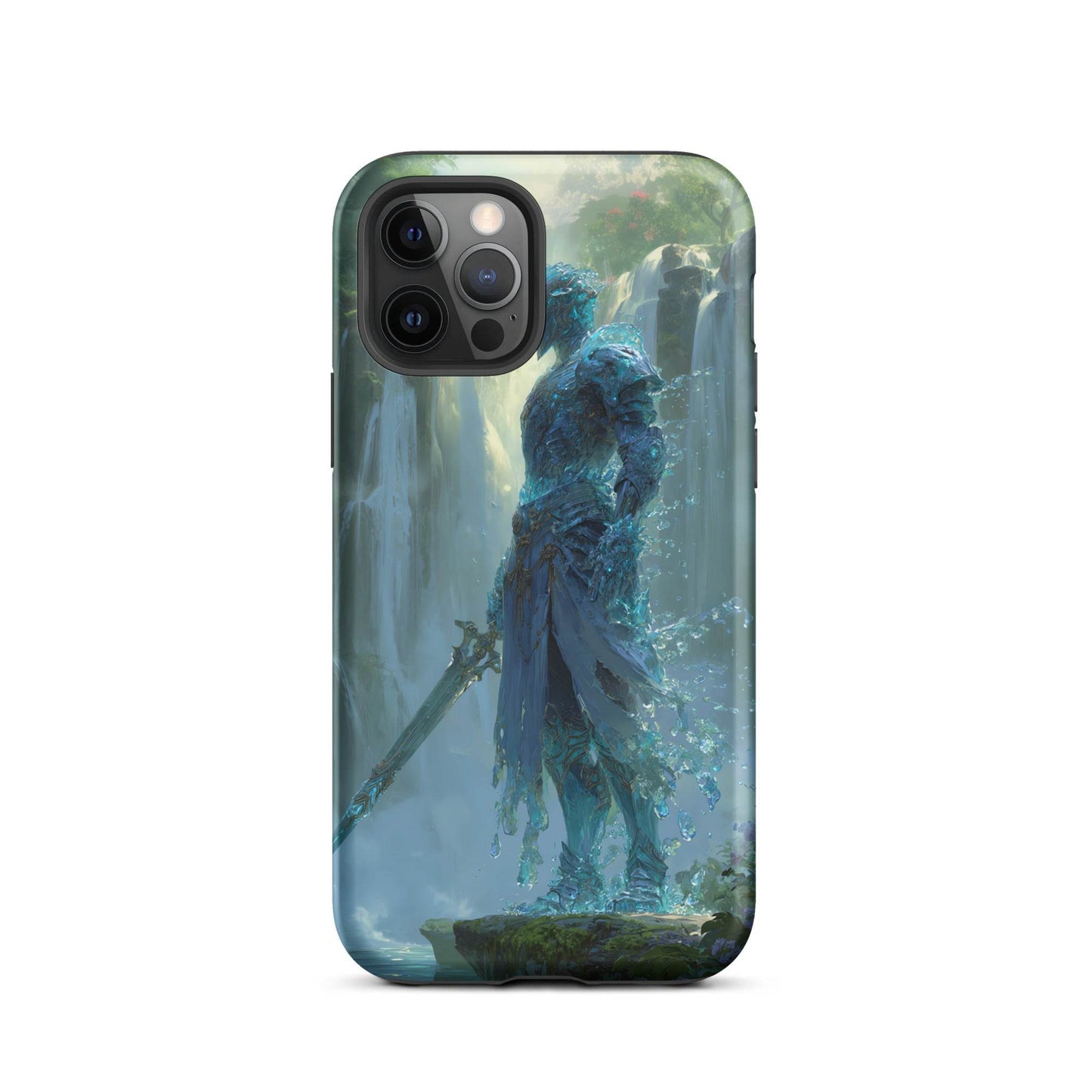 Water Elemental Knight, Original Anime Art Tough Case for iPhone® - Chromavolt