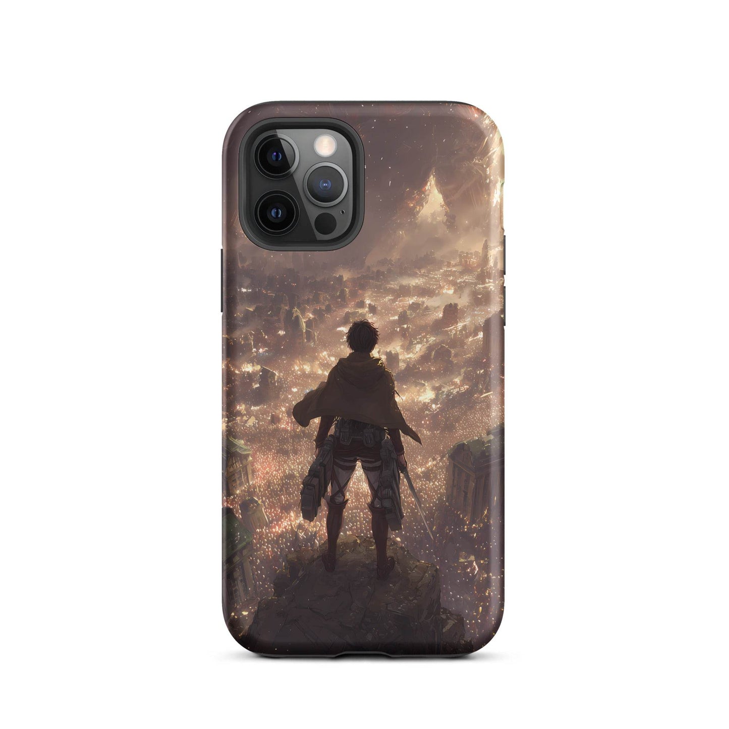 Eren Jaeger, Attack On Titan Anime Fan Art Tough Case for iPhone® - Chromavolt