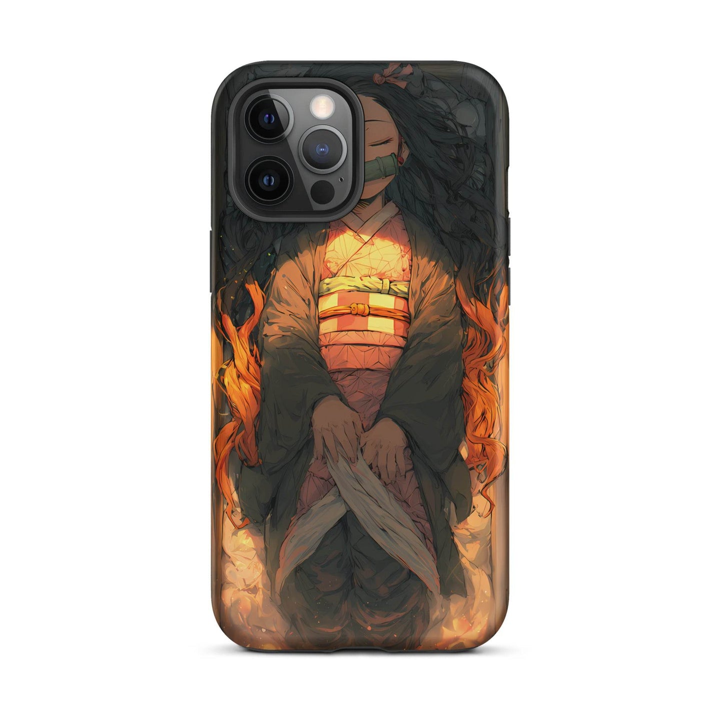 Sleeping Nezuko, Demon Slayer Anime Tough Case for iPhone® - Chromavolt