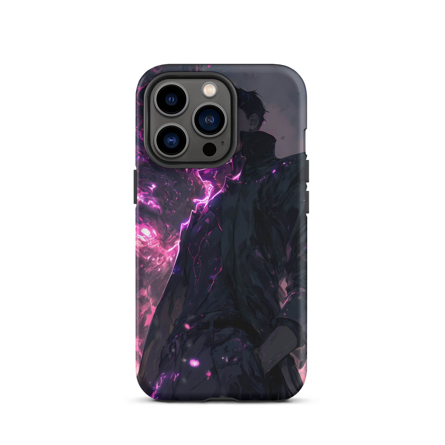Solo Leveling Sung Jinwoo Shadow Monarch Anime Fan Art Tough Case for iPhone® - Chromavolt