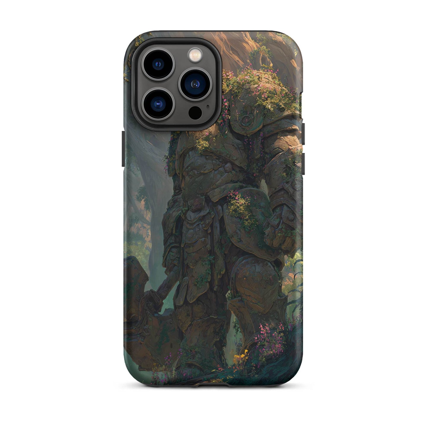 Earth Elemental Knight, Original Anime Art Tough Case for iPhone® - Chromavolt