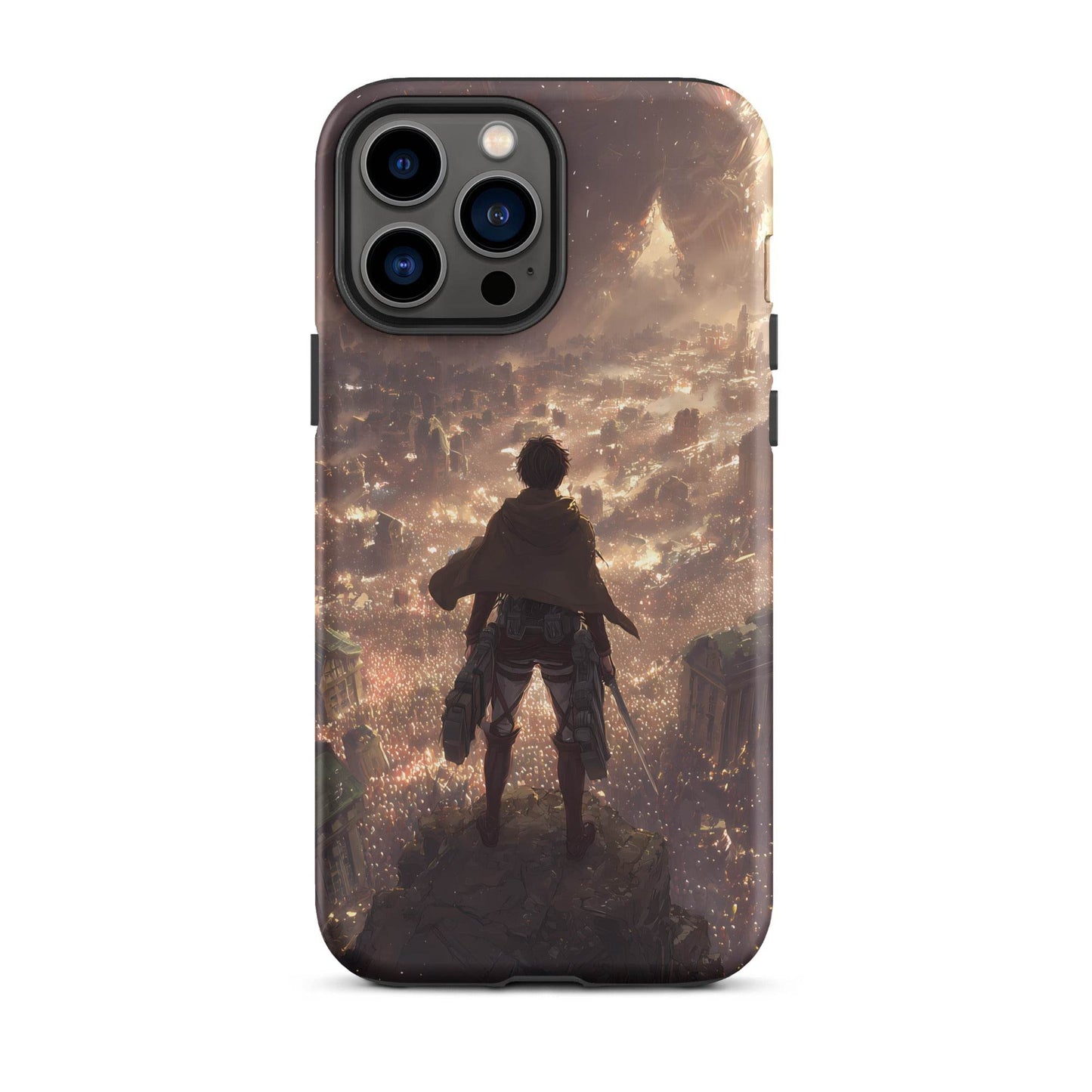 Eren Jaeger, Attack On Titan Anime Fan Art Tough Case for iPhone® - Chromavolt