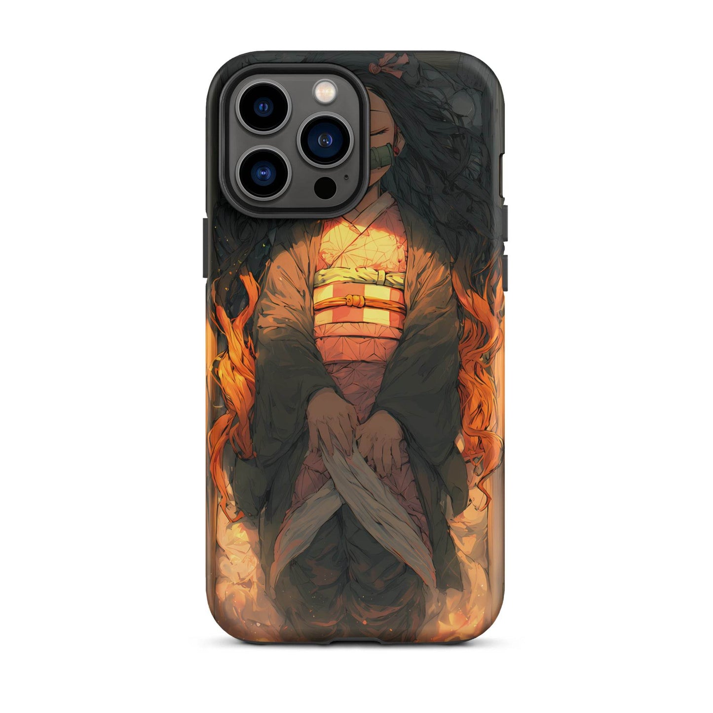 Sleeping Nezuko, Demon Slayer Anime Tough Case for iPhone® - Chromavolt