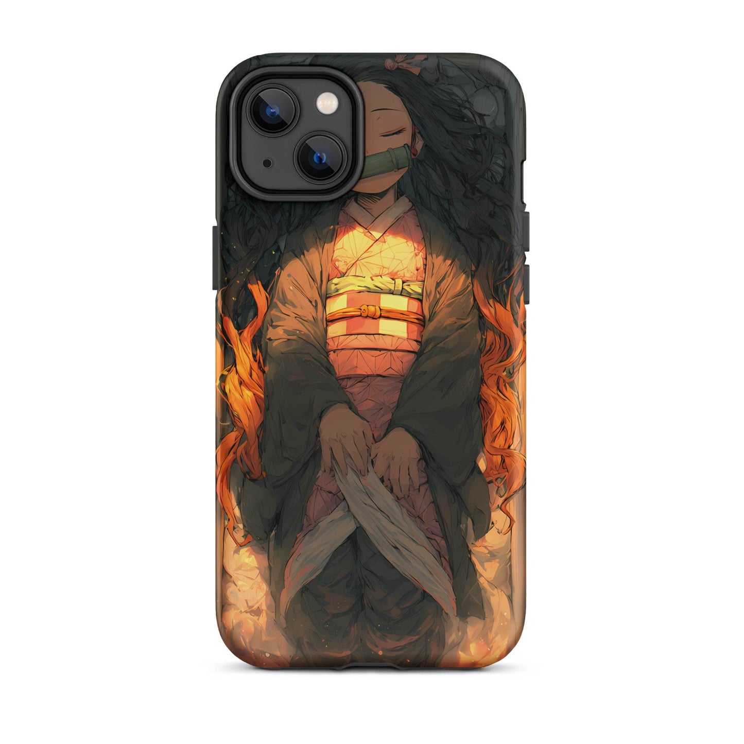 Sleeping Nezuko, Demon Slayer Anime Tough Case for iPhone® - Chromavolt