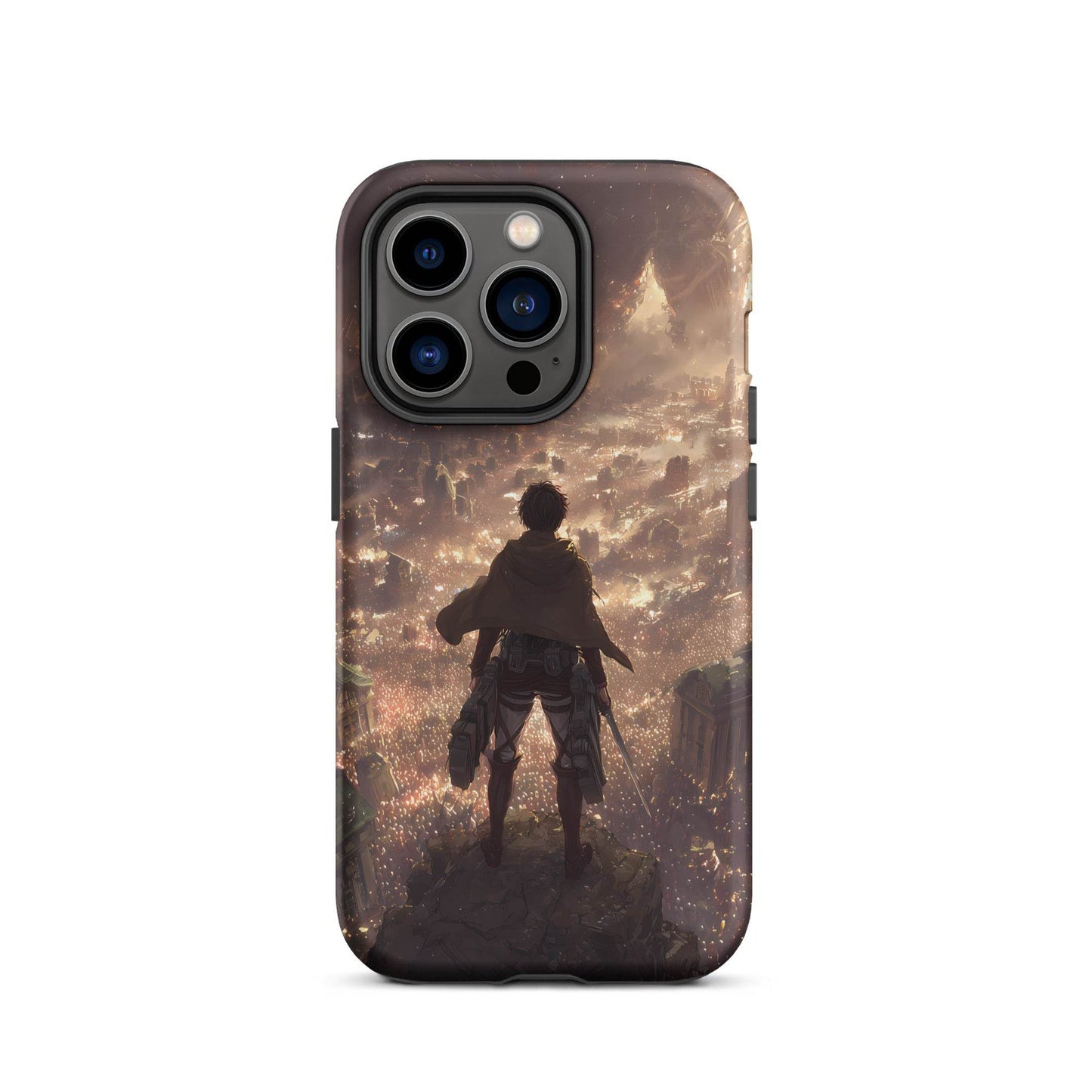 Eren Jaeger, Attack On Titan Anime Fan Art Tough Case for iPhone® - Chromavolt