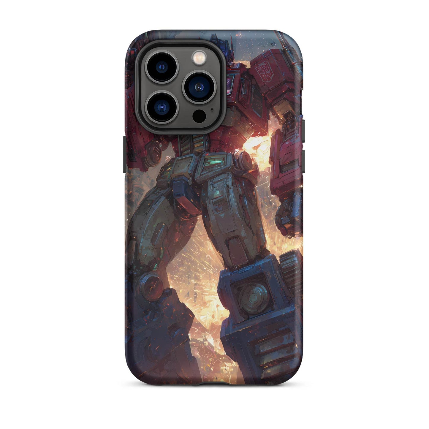 Optimus Prime Transformers Anime Fan Art Tough Case for iPhone® - Chromavolt