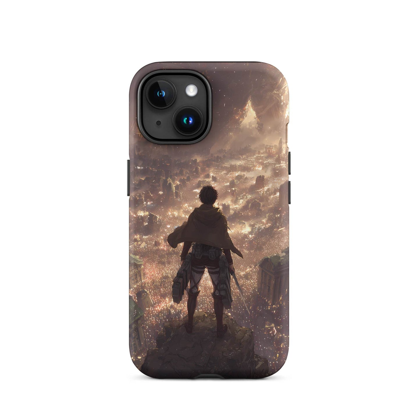 Eren Jaeger, Attack On Titan Anime Fan Art Tough Case for iPhone® - Chromavolt