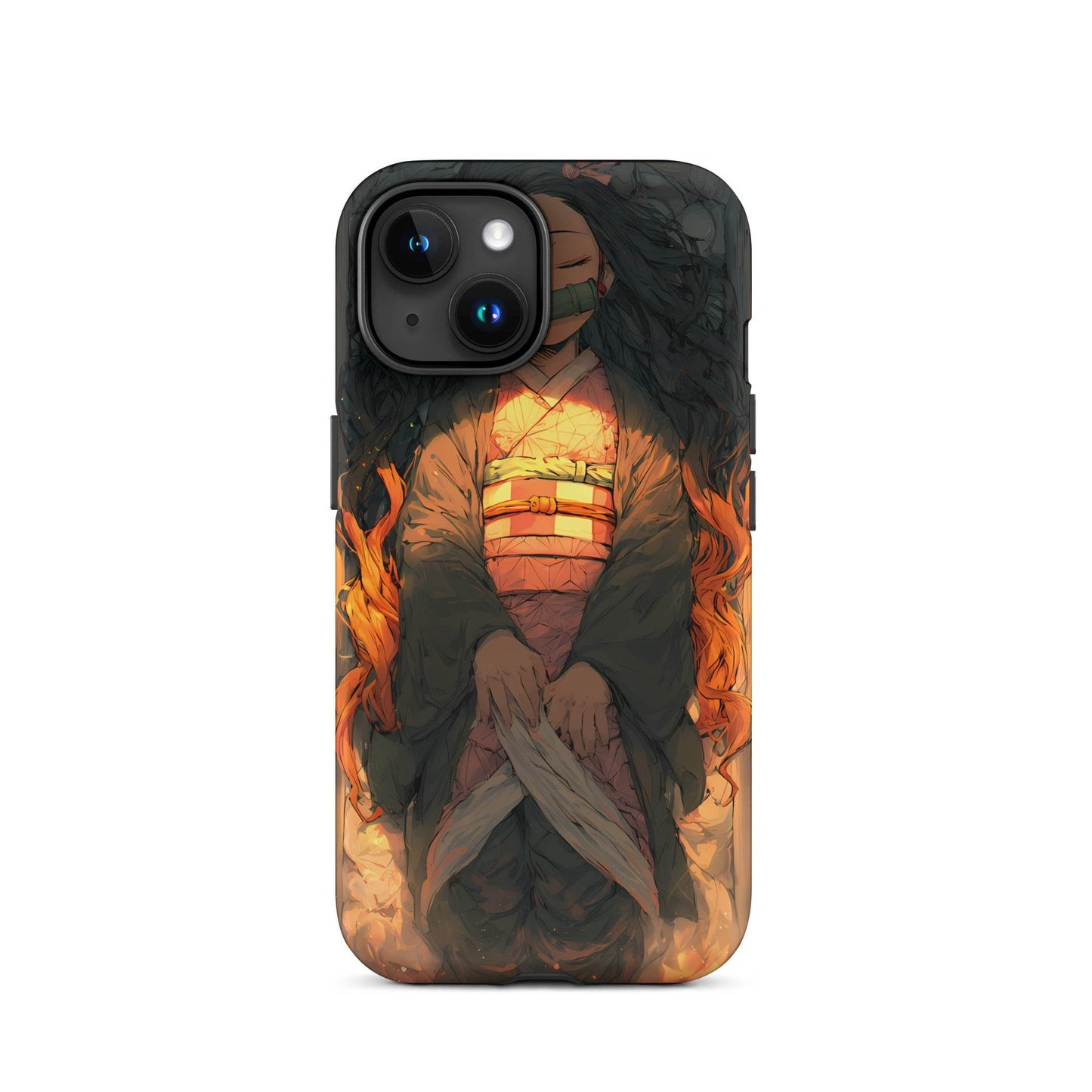 Sleeping Nezuko, Demon Slayer Anime Tough Case for iPhone® - Chromavolt