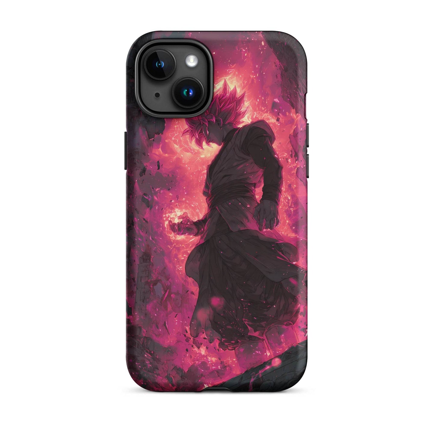 Zamasu Goku Black, Pink Rose Super Saiyan Dragon Ball Tough Case for iPhone® - Chromavolt