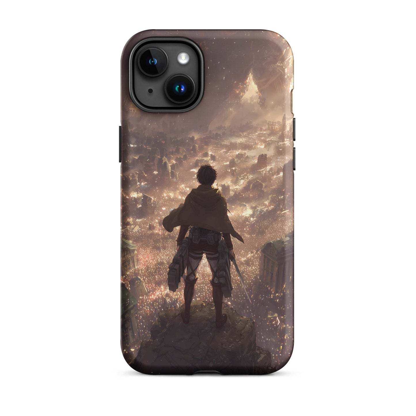 Eren Jaeger, Attack On Titan Anime Fan Art Tough Case for iPhone® - Chromavolt