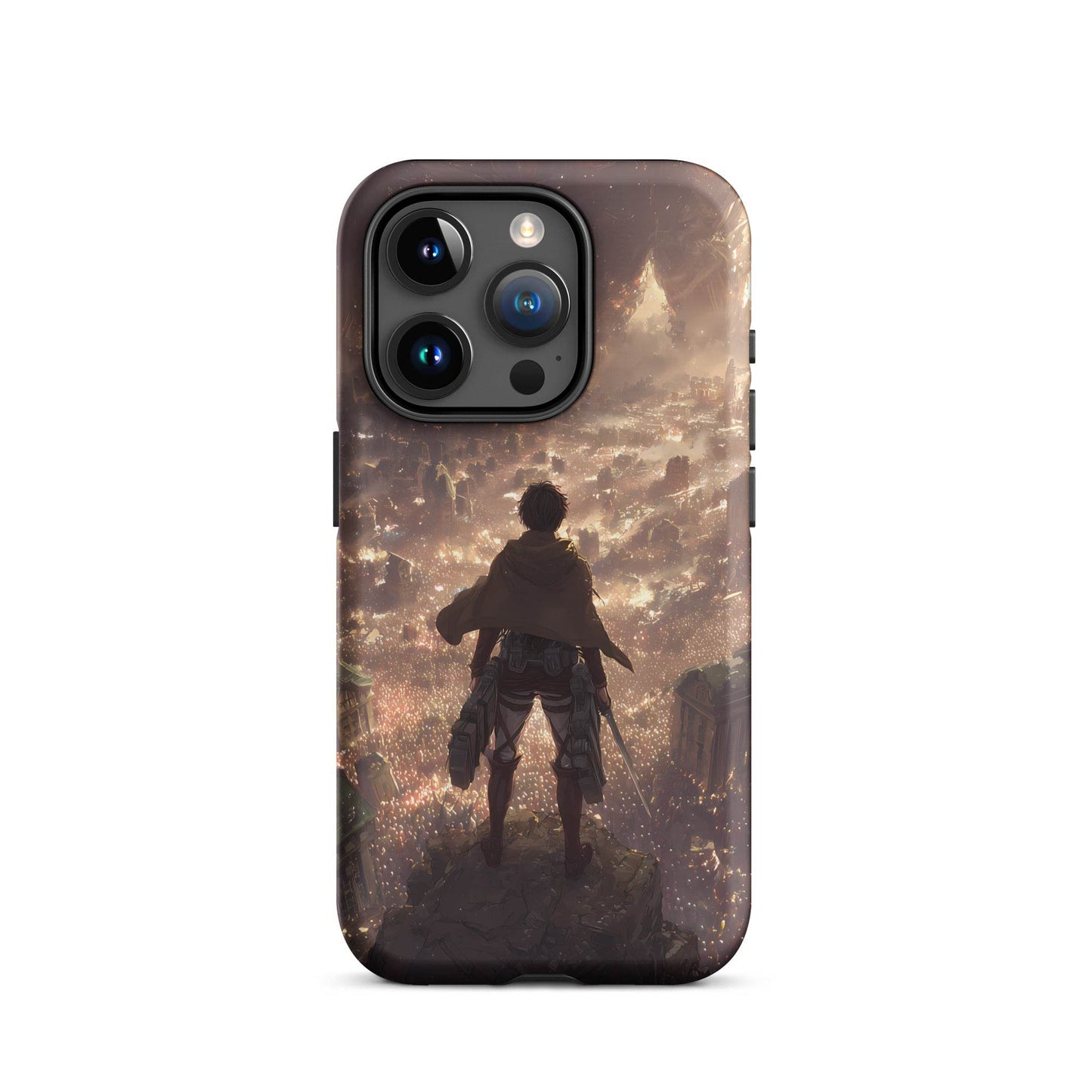 Eren Jaeger, Attack On Titan Anime Fan Art Tough Case for iPhone® - Chromavolt