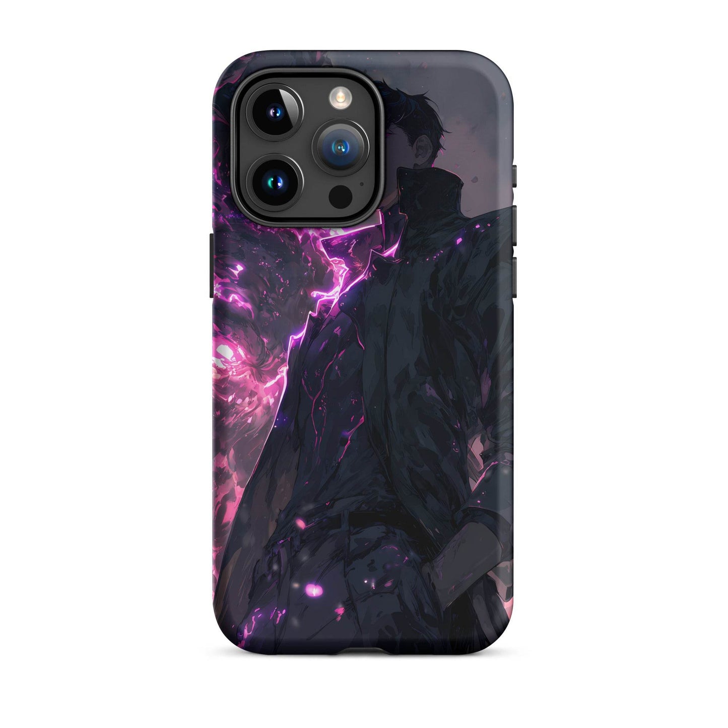 Solo Leveling Sung Jinwoo Shadow Monarch Anime Fan Art Tough Case for iPhone® - Chromavolt