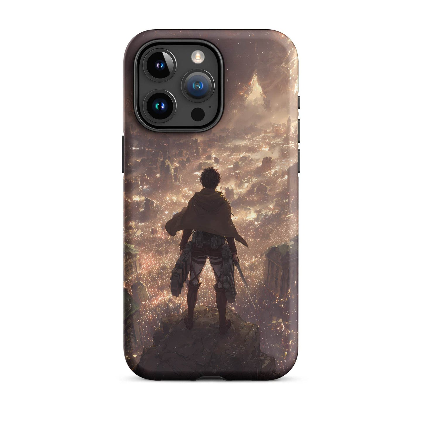 Eren Jaeger, Attack On Titan Anime Fan Art Tough Case for iPhone® - Chromavolt