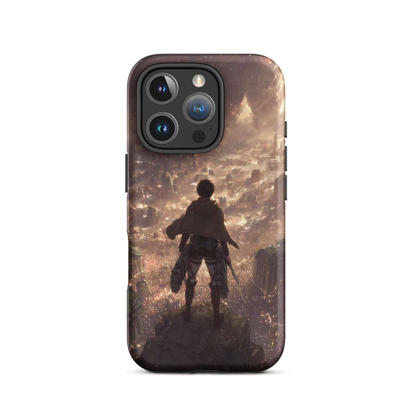 Eren Jaeger, Attack On Titan Anime Fan Art Tough Case for iPhone® - Chromavolt