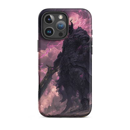 Dark Elemental Knight, Original Anime Art Tough Case for iPhone® - Chromavolt
