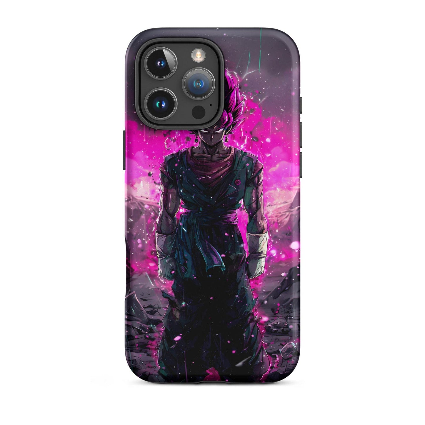 Super Saiyan Blue and Pink Rose Vegito, Dragon Ball Super Anime Fan Art Tough Case for iPhone® - Chromavolt