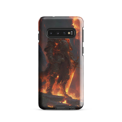 Fire Elemental Knight, Original Anime Art Tough case for Samsung® - Chromavolt