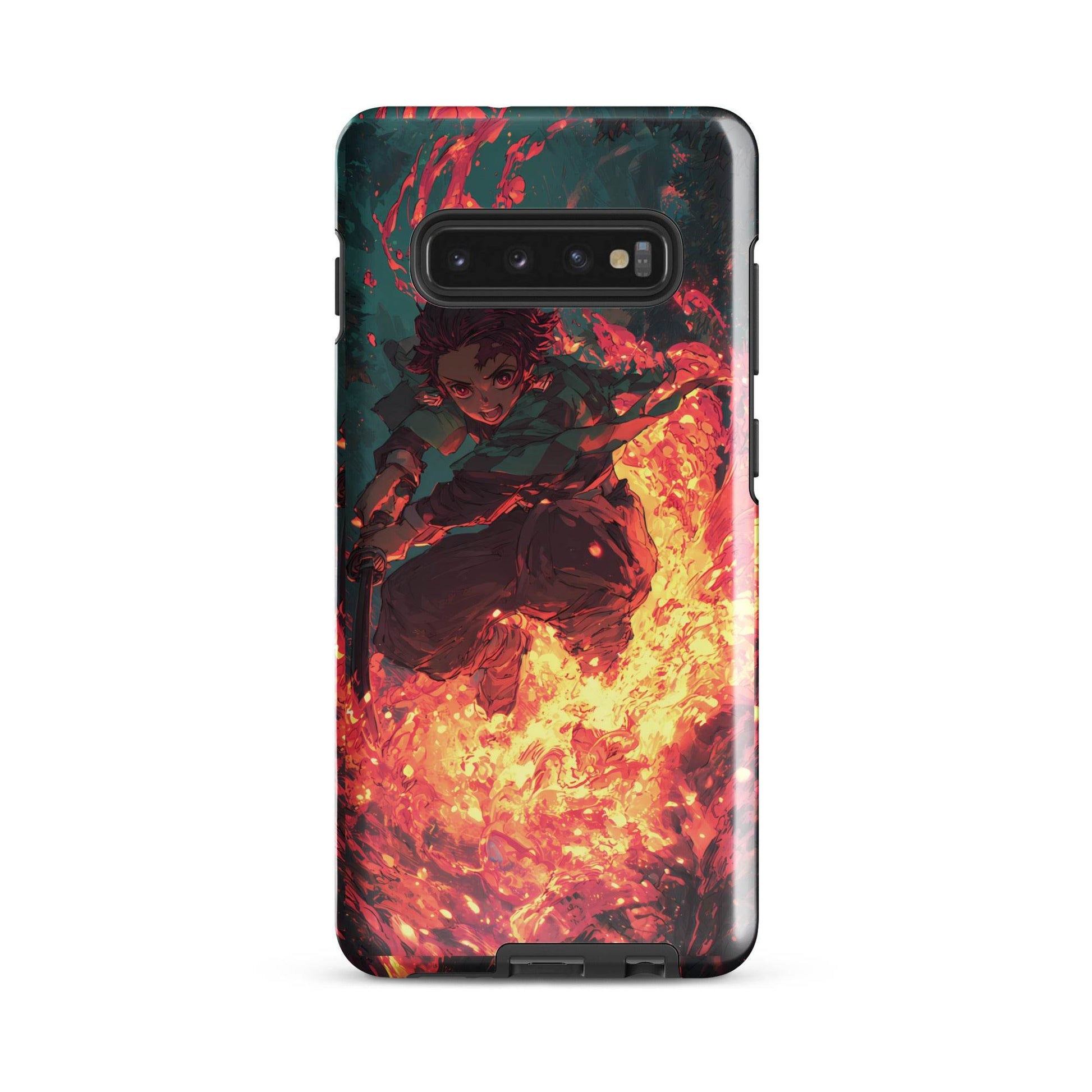 Tanjiro Kamado Hinokami Kagura, Demon Slayer Anime Tough case for Samsung® - Chromavolt