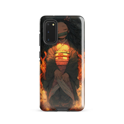 Sleeping Nezuko, Demon Slayer Anime Tough case for Samsung® - Chromavolt