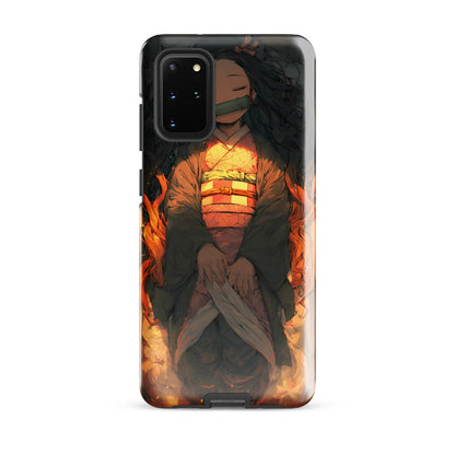 Sleeping Nezuko, Demon Slayer Anime Tough case for Samsung® - Chromavolt