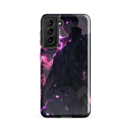 Solo Leveling Sung Jinwoo Shadow Monarch Anime Fan Art Tough case for Samsung® - Chromavolt