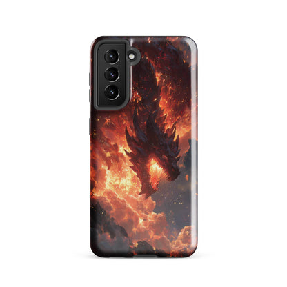 Fire Dragon: The Inferno Sovereign Tough case for Samsung® - Chromavolt