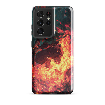 Tanjiro Kamado Hinokami Kagura, Demon Slayer Anime Tough case for Samsung® - Chromavolt