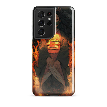 Sleeping Nezuko, Demon Slayer Anime Tough case for Samsung® - Chromavolt