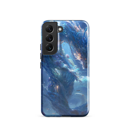 Water Dragon: The Serpent of Serenity Tough case for Samsung® - Chromavolt