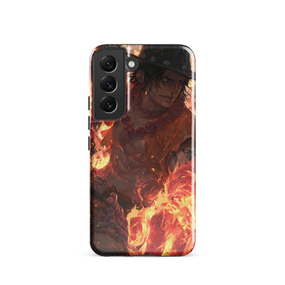 Fire Fist Ace, One Piece Portgas D. Ace Anime Fan Art Tough case for Samsung® - Chromavolt