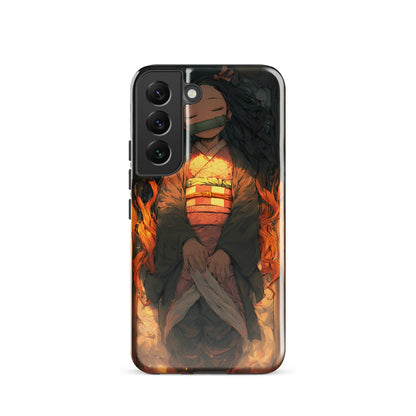 Sleeping Nezuko, Demon Slayer Anime Tough case for Samsung® - Chromavolt
