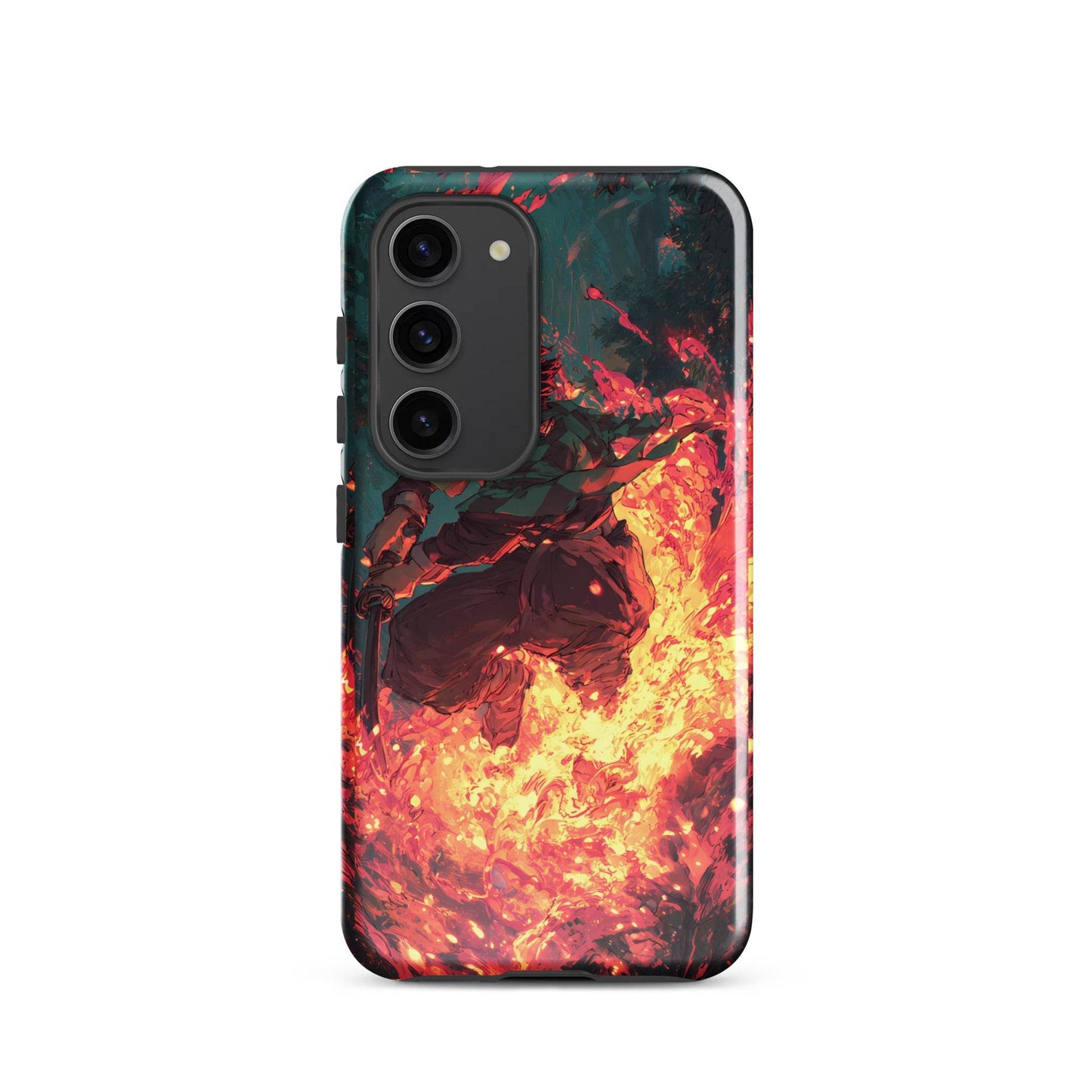 Tanjiro Kamado Hinokami Kagura, Demon Slayer Anime Tough case for Samsung® - Chromavolt