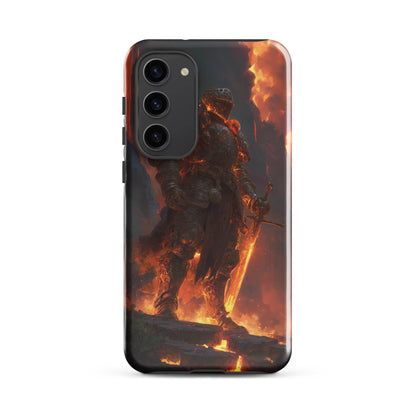 Fire Elemental Knight, Original Anime Art Tough case for Samsung® - Chromavolt