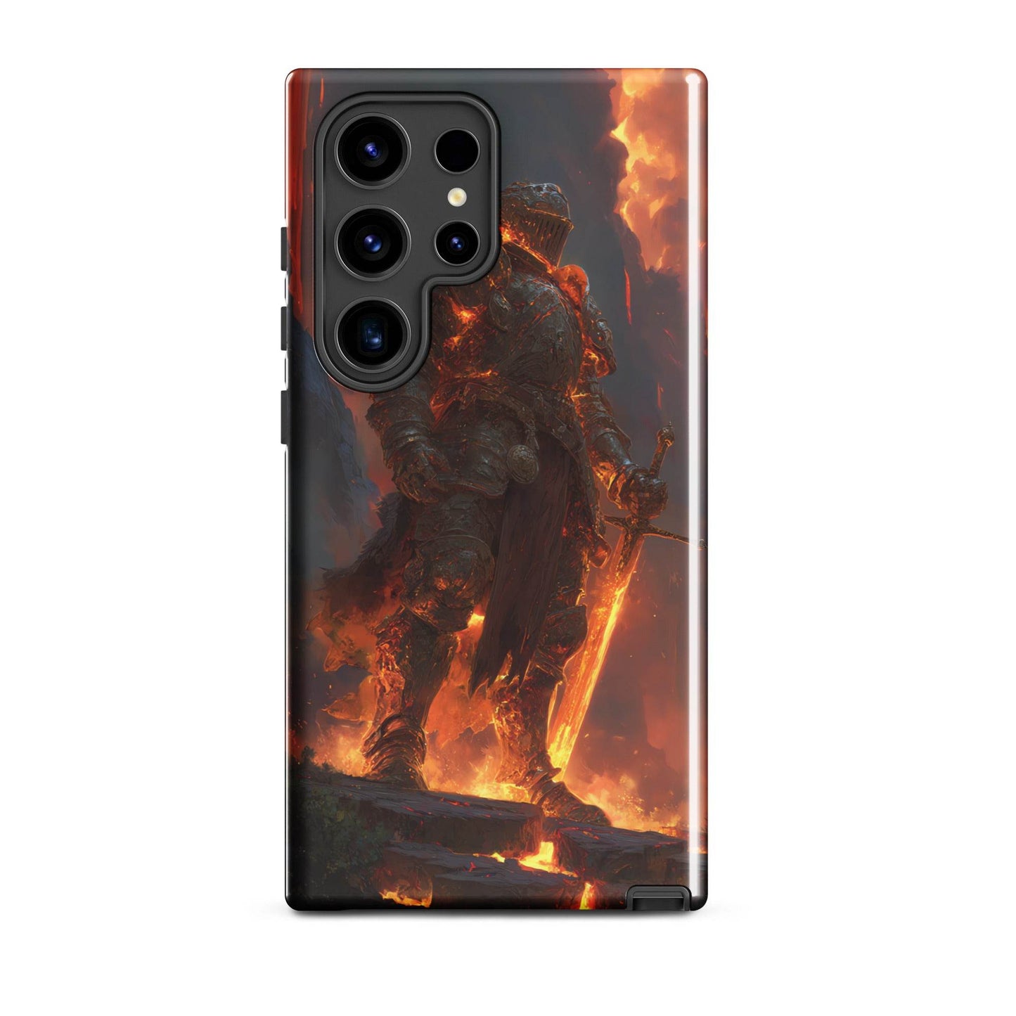 Fire Elemental Knight, Original Anime Art Tough case for Samsung® - Chromavolt