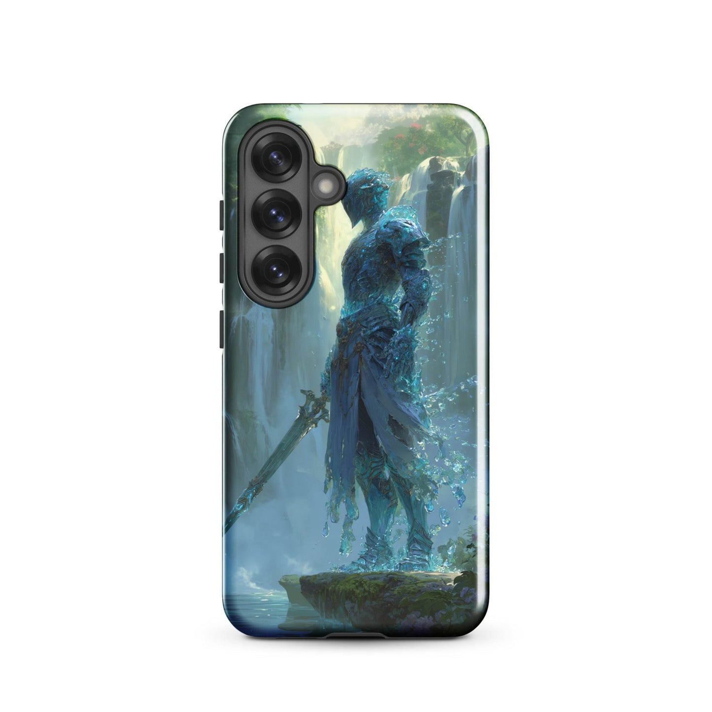 Water Elemental Knight, Original Anime Art Tough case for Samsung® - Chromavolt