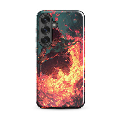 Tanjiro Kamado Hinokami Kagura, Demon Slayer Anime Tough case for Samsung® - Chromavolt