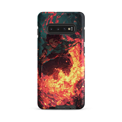 Tanjiro Kamado Hinokami Kagura, Demon Slayer Anime Tough case for Samsung® - Chromavolt