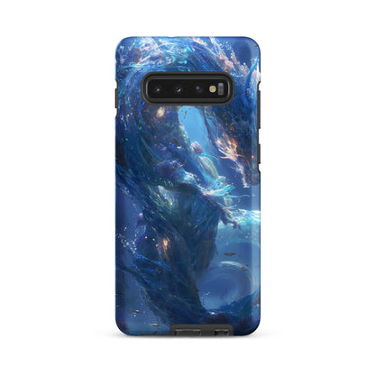 Water Dragon: The Serpent of Serenity Tough case for Samsung® - Chromavolt