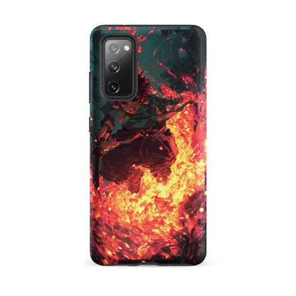 Tanjiro Kamado Hinokami Kagura, Demon Slayer Anime Tough case for Samsung® - Chromavolt
