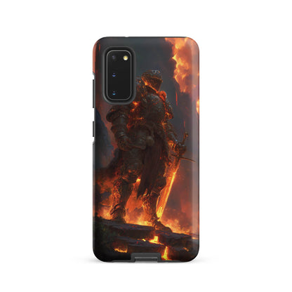 Fire Elemental Knight, Original Anime Art Tough case for Samsung® - Chromavolt