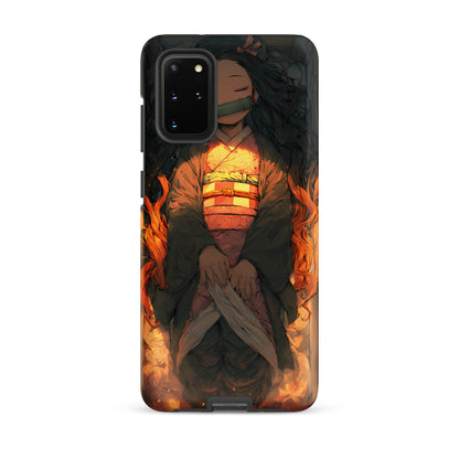 Sleeping Nezuko, Demon Slayer Anime Tough case for Samsung® - Chromavolt